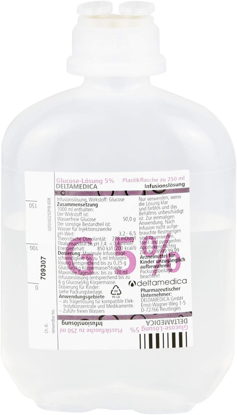 Glucose 5% Alleman 10x250 ml Infusionslösung