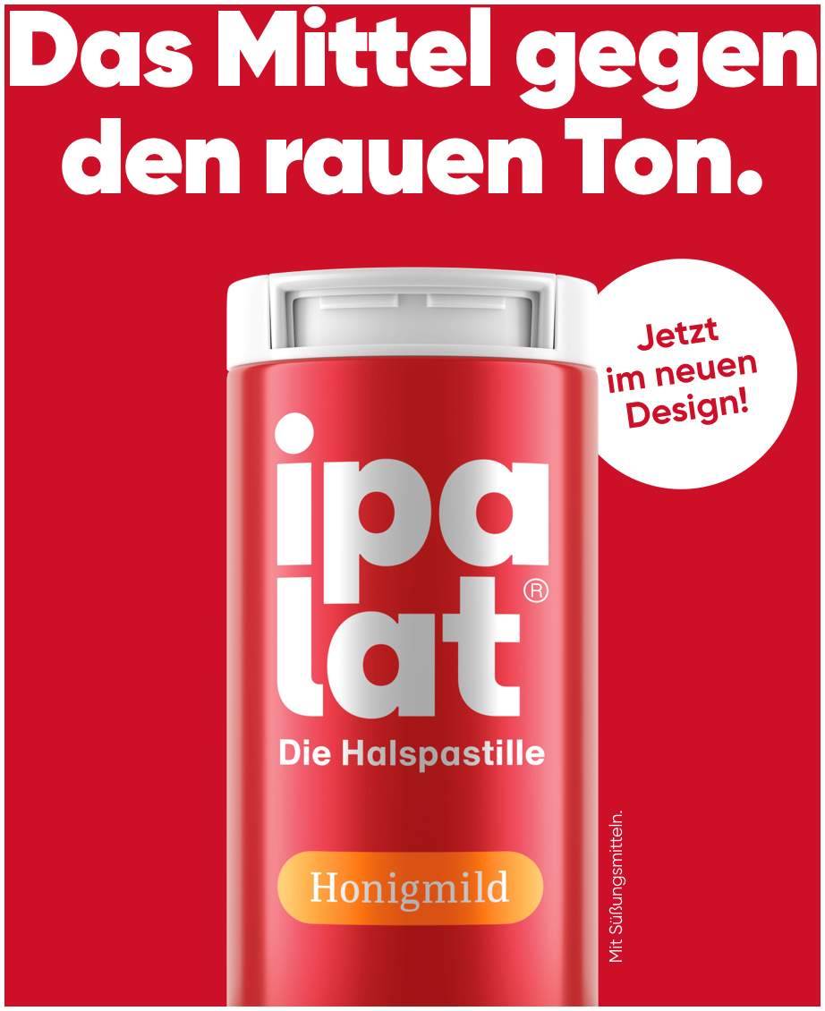 Ipalat Halspastillen Honigmild Ohne Menthol Zuckerfrei 400...