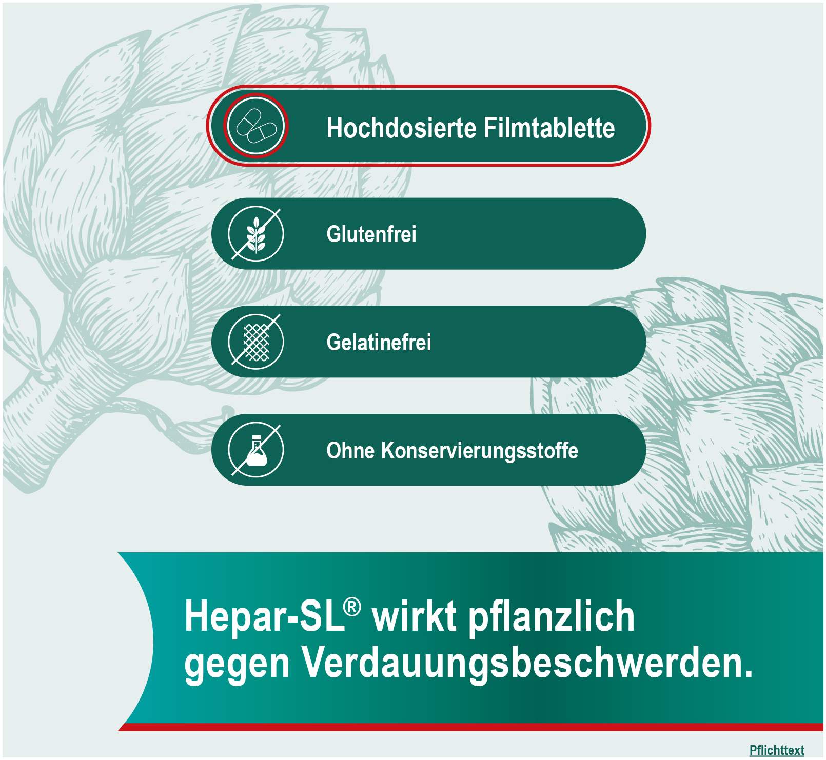 Hepar Sl 640 mg 20 Filmtabletten