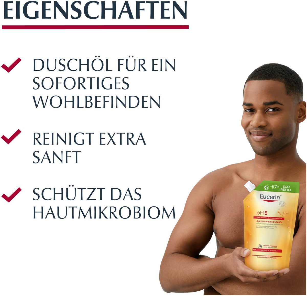 Eucerin pH5 Duschöl 400 ml Nachfüllbeutel empfindliche Haut