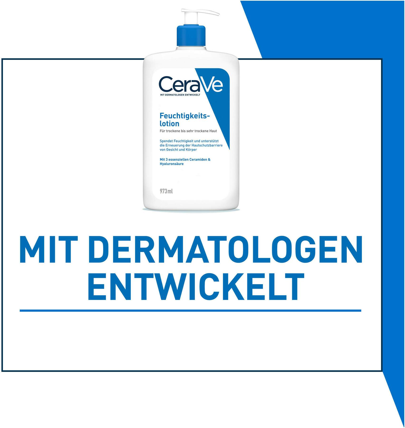 CeraVe Feuchtigkeitslotion 973 ml + gratis feuchtigkeitsspendende Reinigungslotion 20 ml