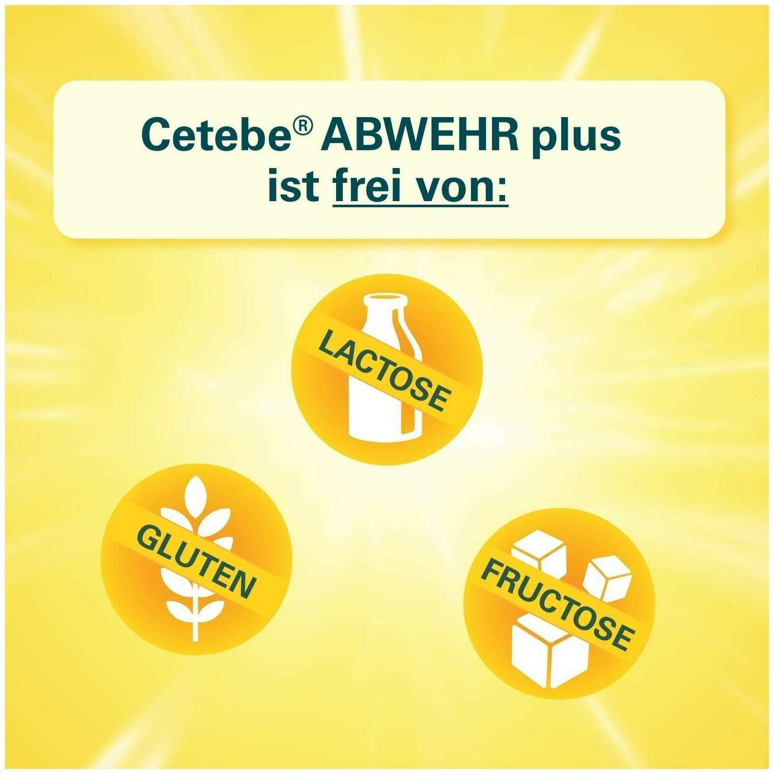 Cetebe Abwehr plus Vitamin C + Vitamin D3 + Zink 120 Kapseln