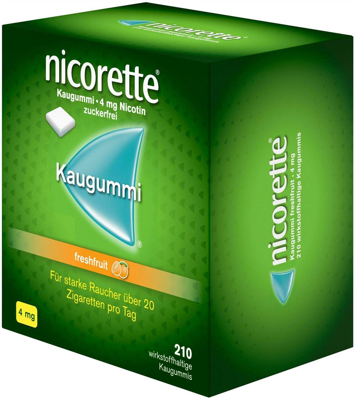 Nicorette 4 mg freshfruit Kaugummi 210 Stück