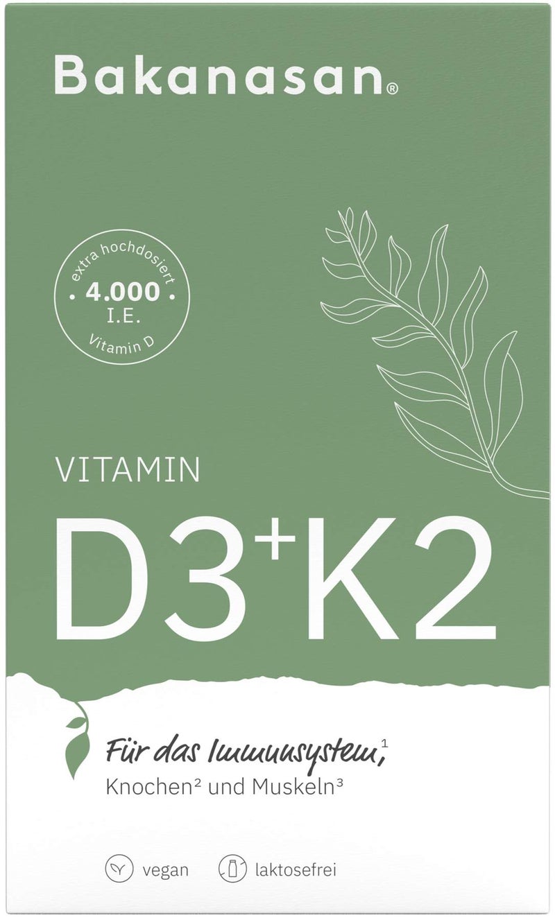 Bakanasan Vitamin D3+k2 60 Kapseln