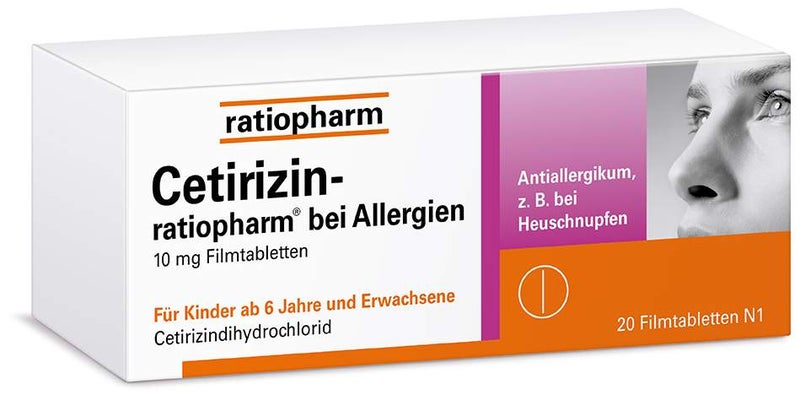Cetirizin-ratiopharm bei Allergien 20  Filmtabletten