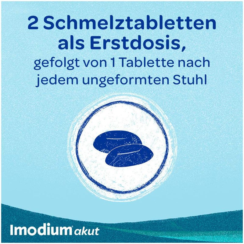 Imodium akut lingual 2 mg 12 Schmelztabletten