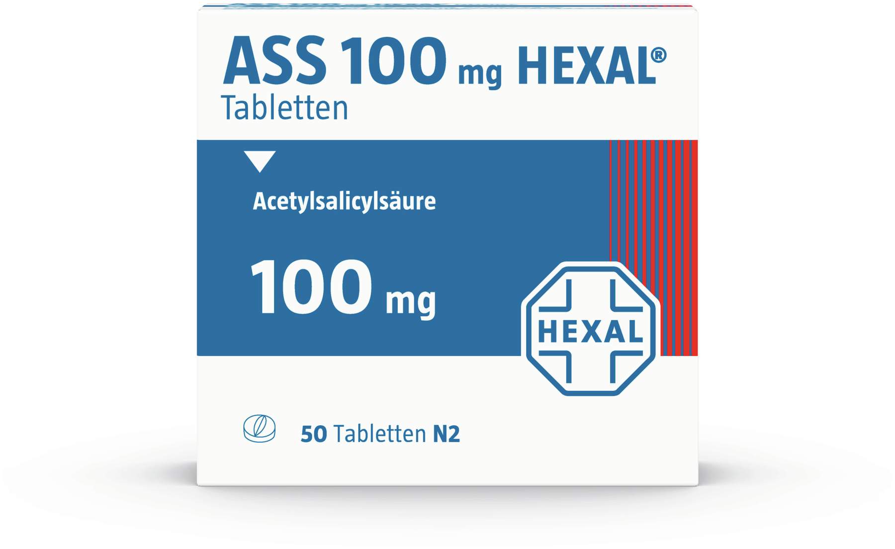ASS 100 mg Hexal 50 Tabletten