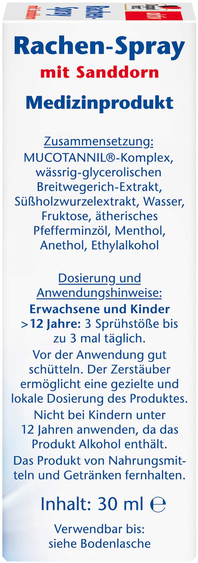 Doppelherz Aktiv Rachen-Spray Mit Sanddorn 30 ml