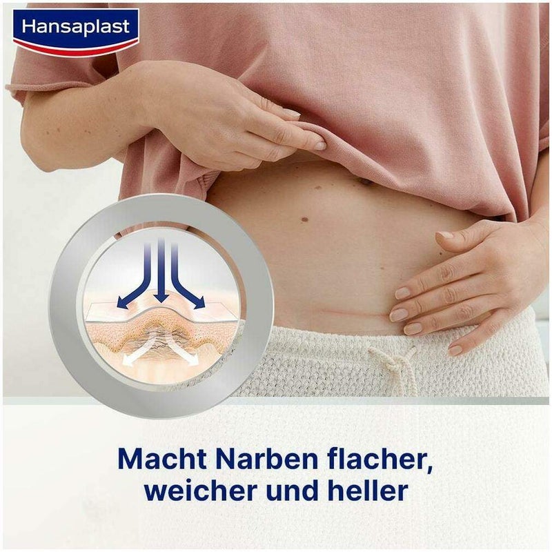 Hansaplast Pflaster Narben Reduktion 3,8 cm X 6,8 cm 21 Stück