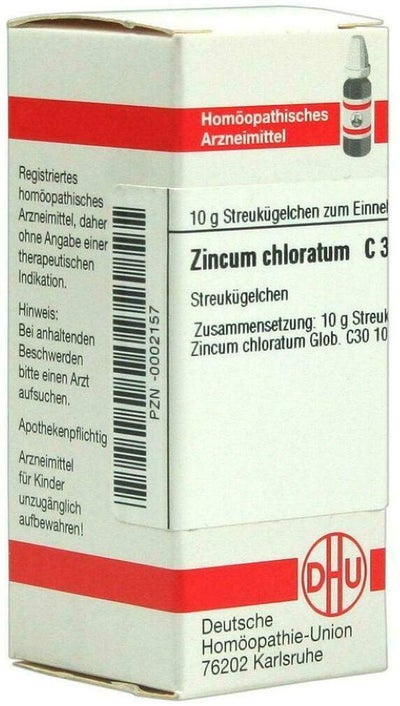 Dhu Zincum Chloratum C30 10 G Globuli