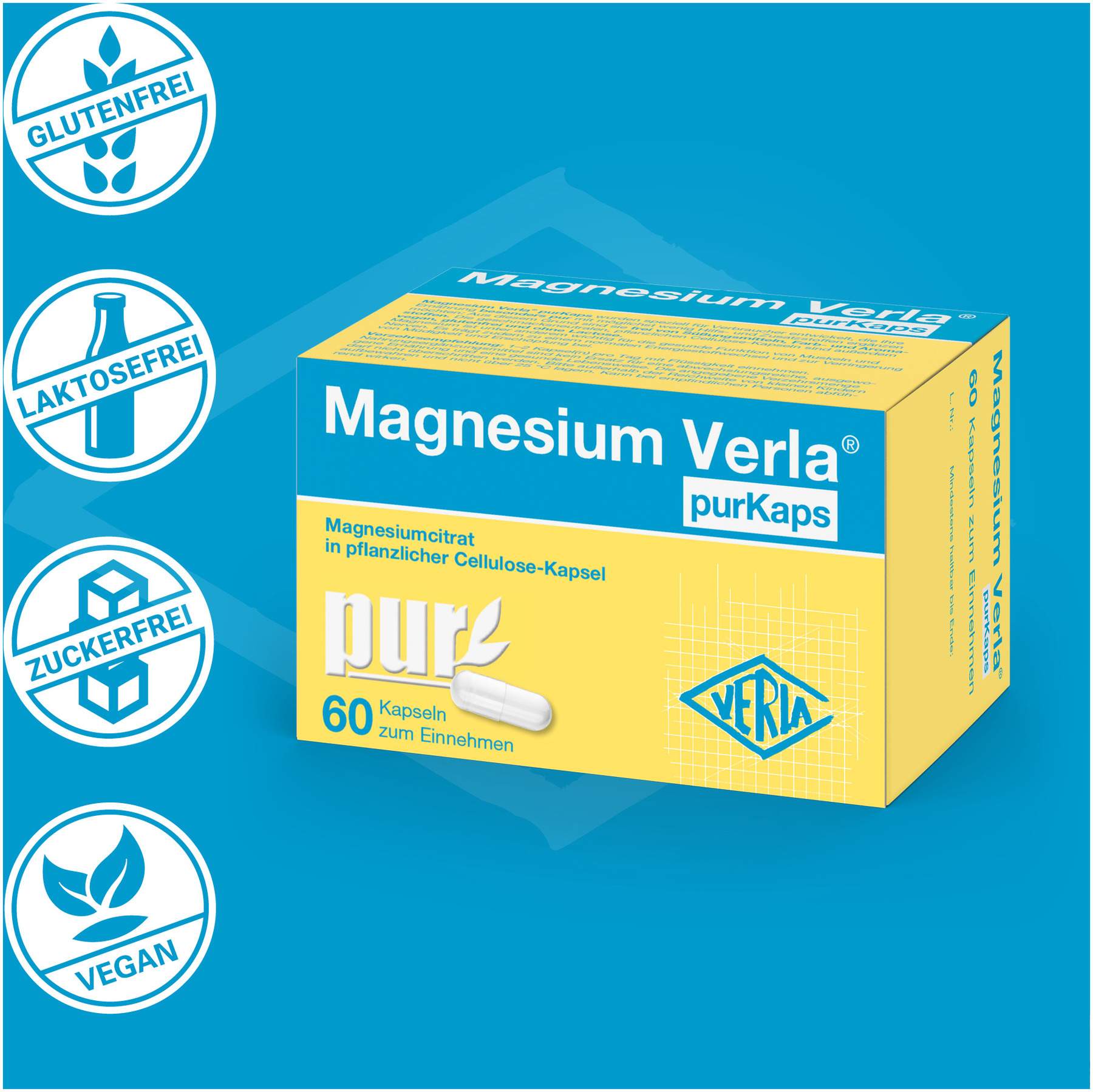 Magnesium Verla purkaps 60 Kapseln