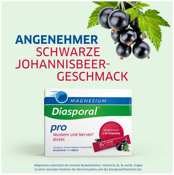 Magnesium Diasporal Pro Muskeln und Nerven direkt Direktgranulat 60 Sticks