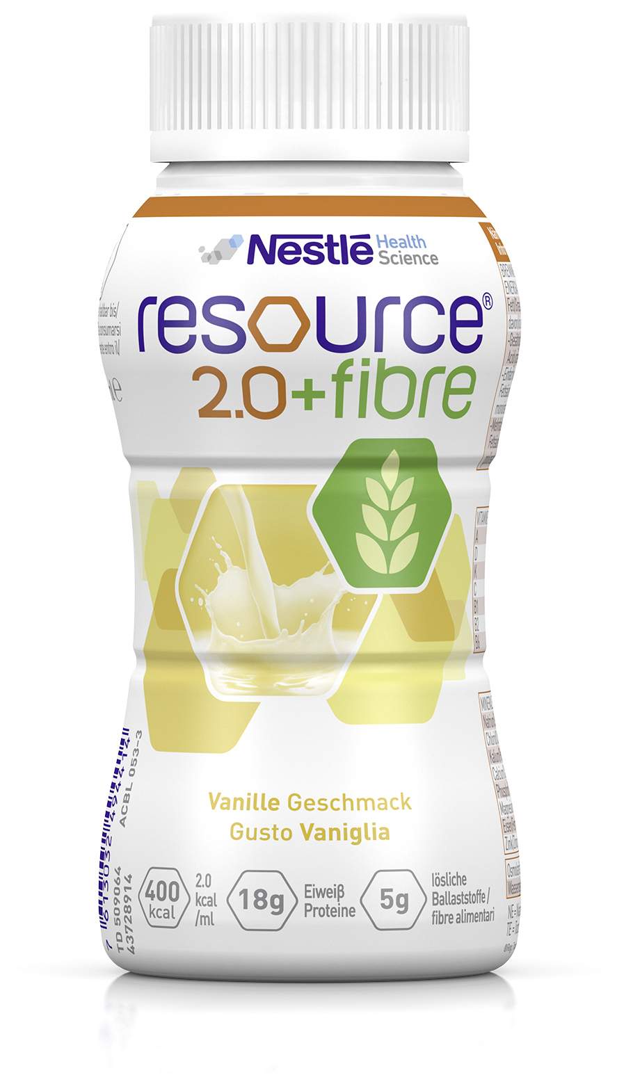 Resource 2.0 + Fibre Vanille 4 X 200 ml Flüssigkeit