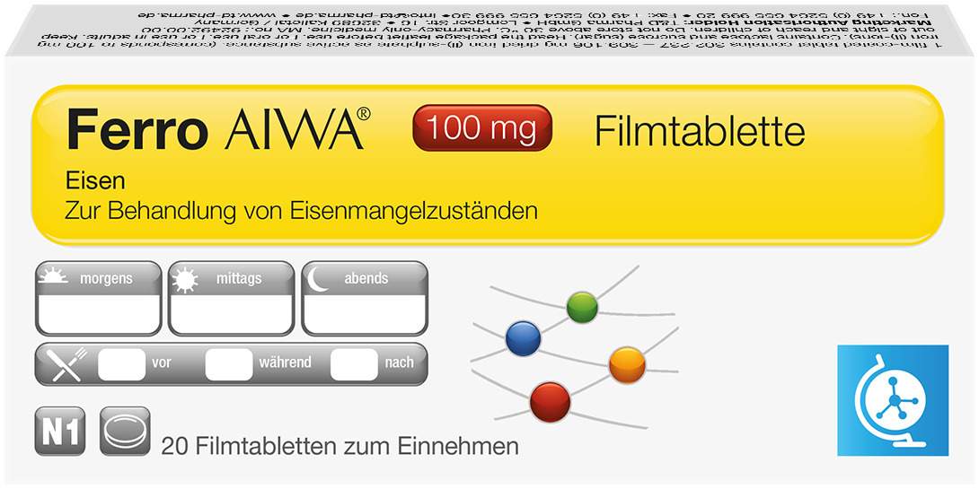 Ferro Aiwa 100 mg 20 Filmtabletten