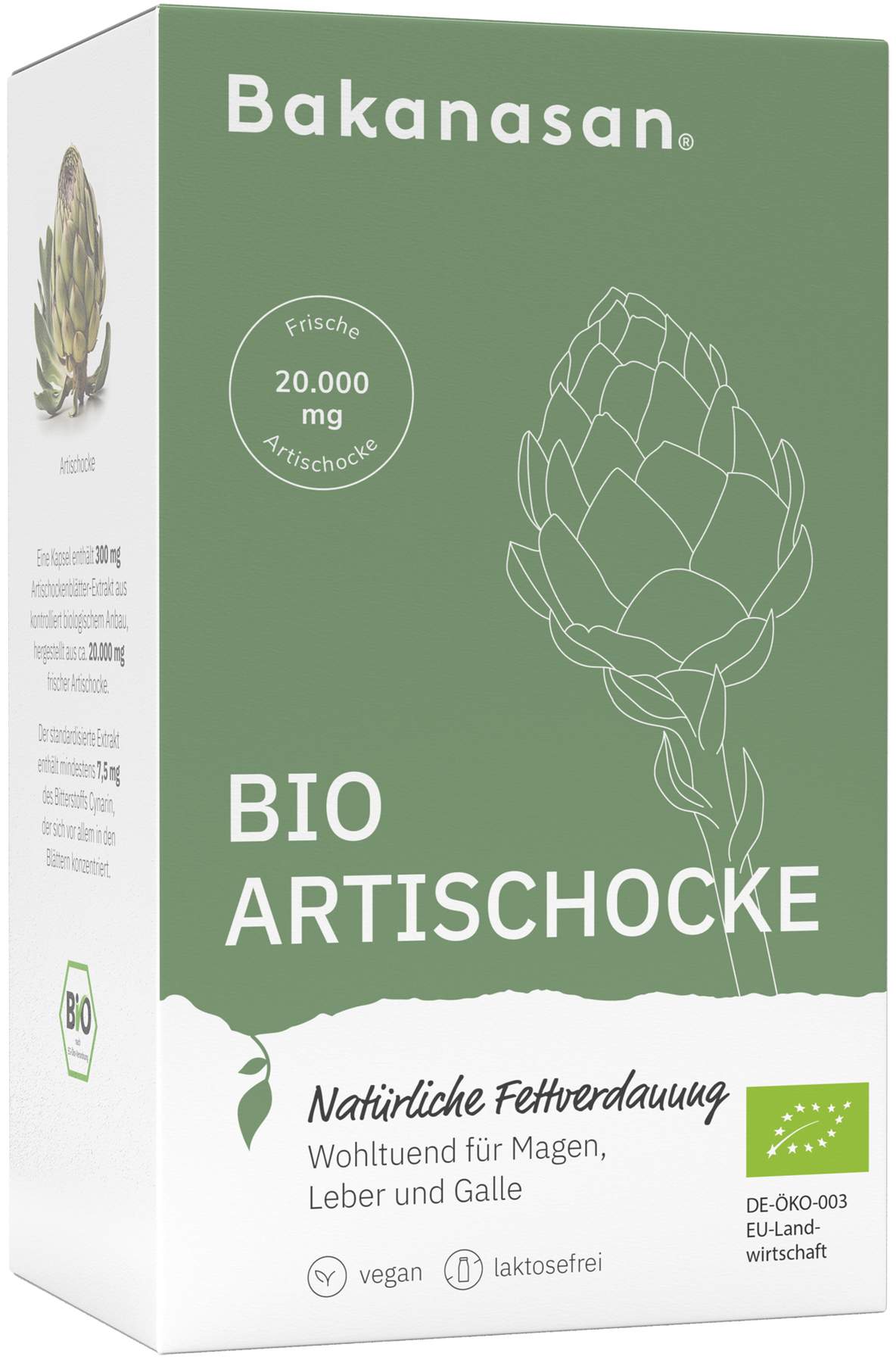 Bakanasan Bio Artischocke 100 Kapseln