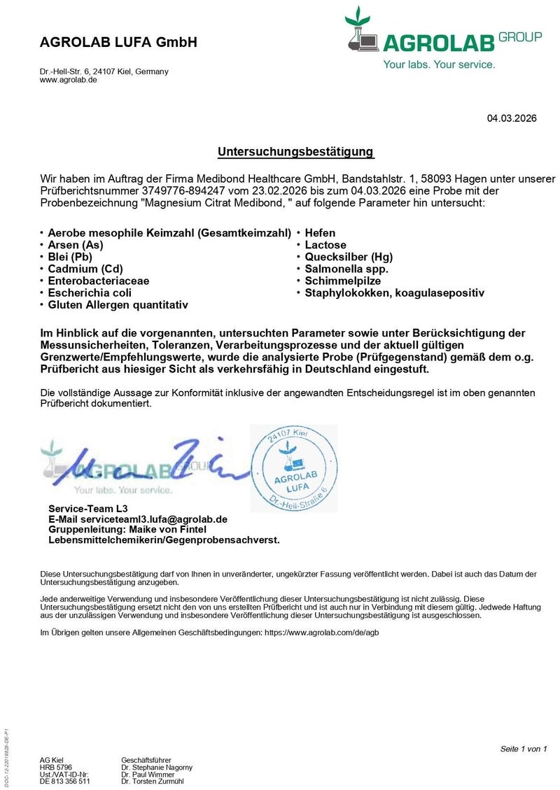 Magnesium Citrat XTRA Medibond 90 Kapseln