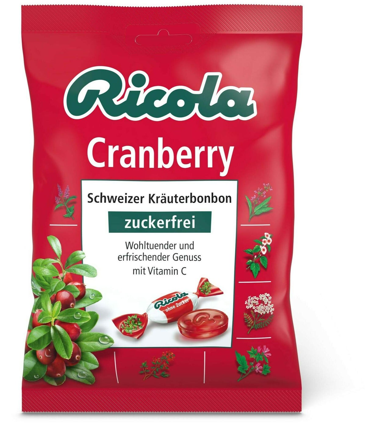 Ricola Cranberry 75 G Bonbons