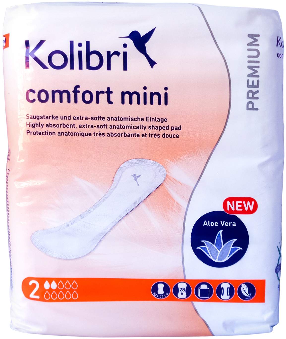 Kolibri Comfort Premium Einlagen Mini 28 Stück