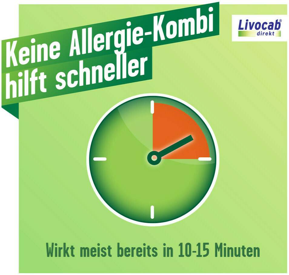 Livocab direkt Kombipackung 4 ml Augentropfen + 5 ml Nasenspray 1 Kombipackung