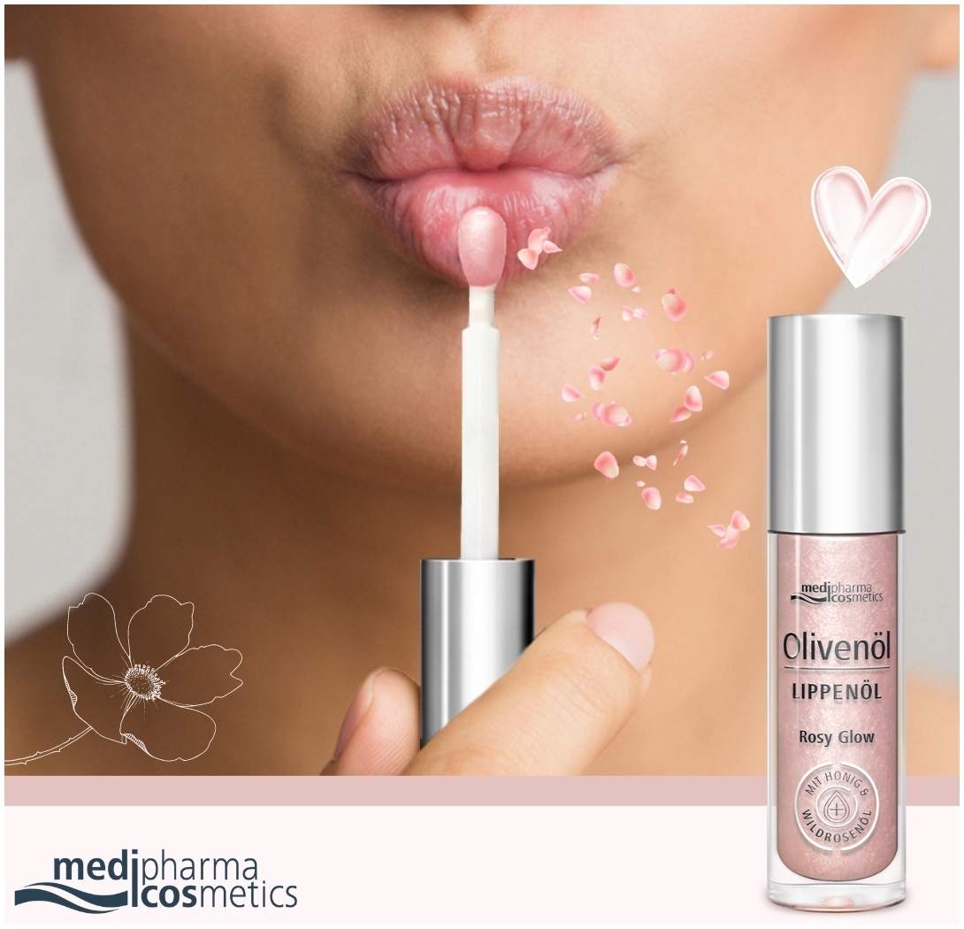 medipharma cosmetics Olivenöl Lippenöl Rosy Glow 4 ml