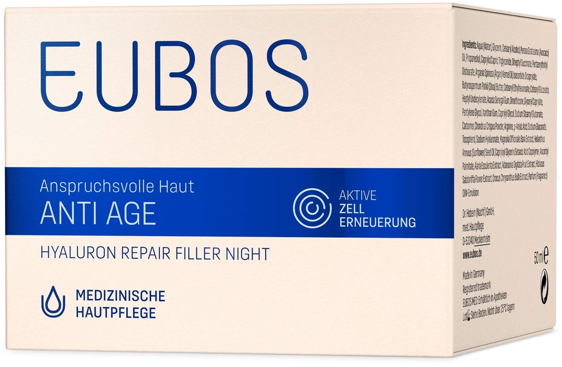 Eubos Hyaluron Repair Filler Night 50 ml Creme