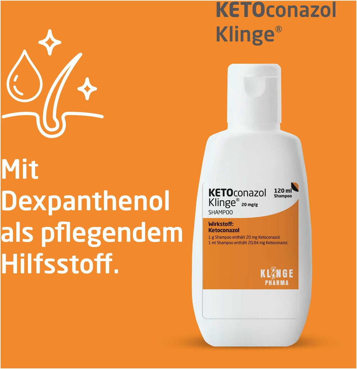 Ketoconazol Klinge 20 mg pro g Shampoo 120 ml