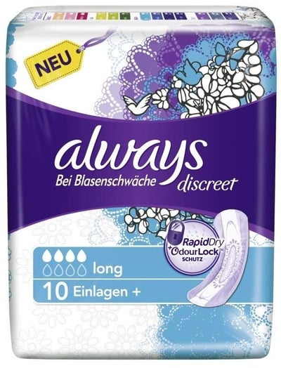 Always discreet long 10 Einlagen