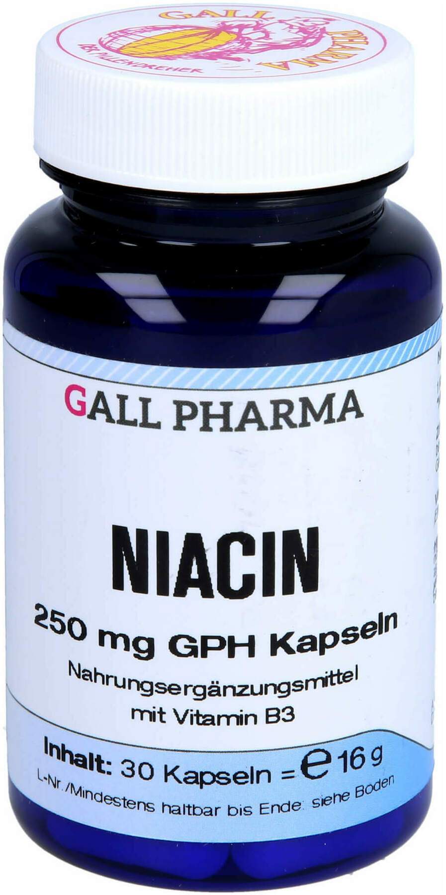 Niacin 250 mg Gph 30 Kapseln