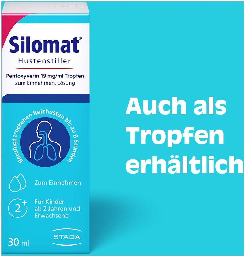 Silomat Hustenstiller Pentoxyverin 1,35 mg je ml Saft 100 ml