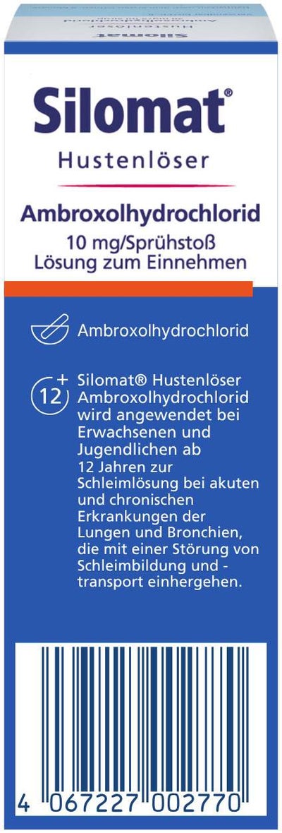 Silomat 10 mg Hustenlöser Spray mit Ambroxolhydrochlorid