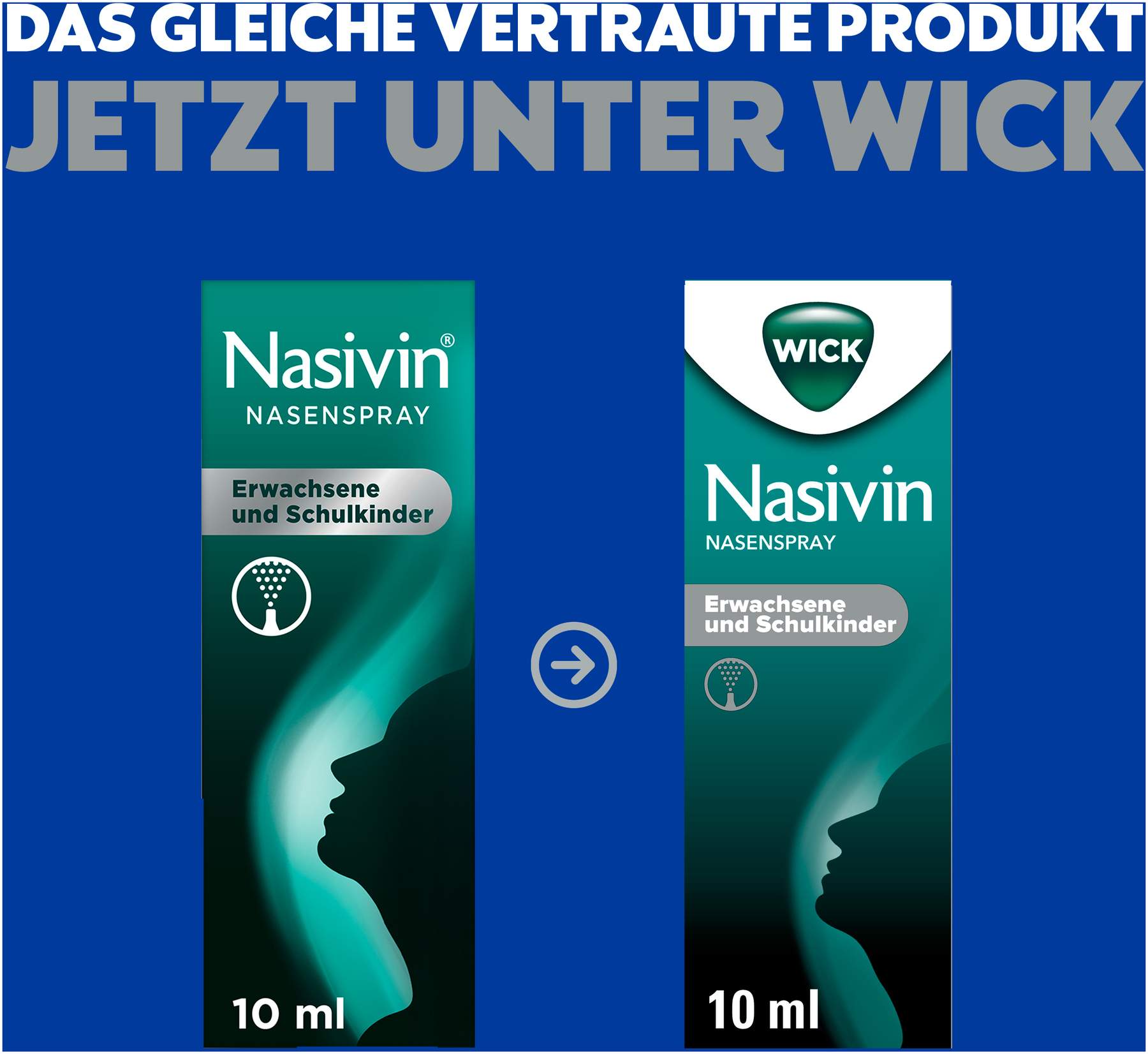Wick Nasivin Nasenspray ohne Konservierungsstoffe Erwachsene und Schulkinder 10 ml
