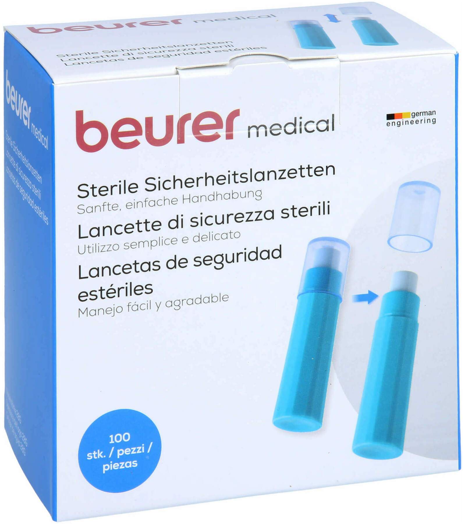 Beurer Sicherheitslanzetten Steril 28 G 2,2 mm 200 Stk
