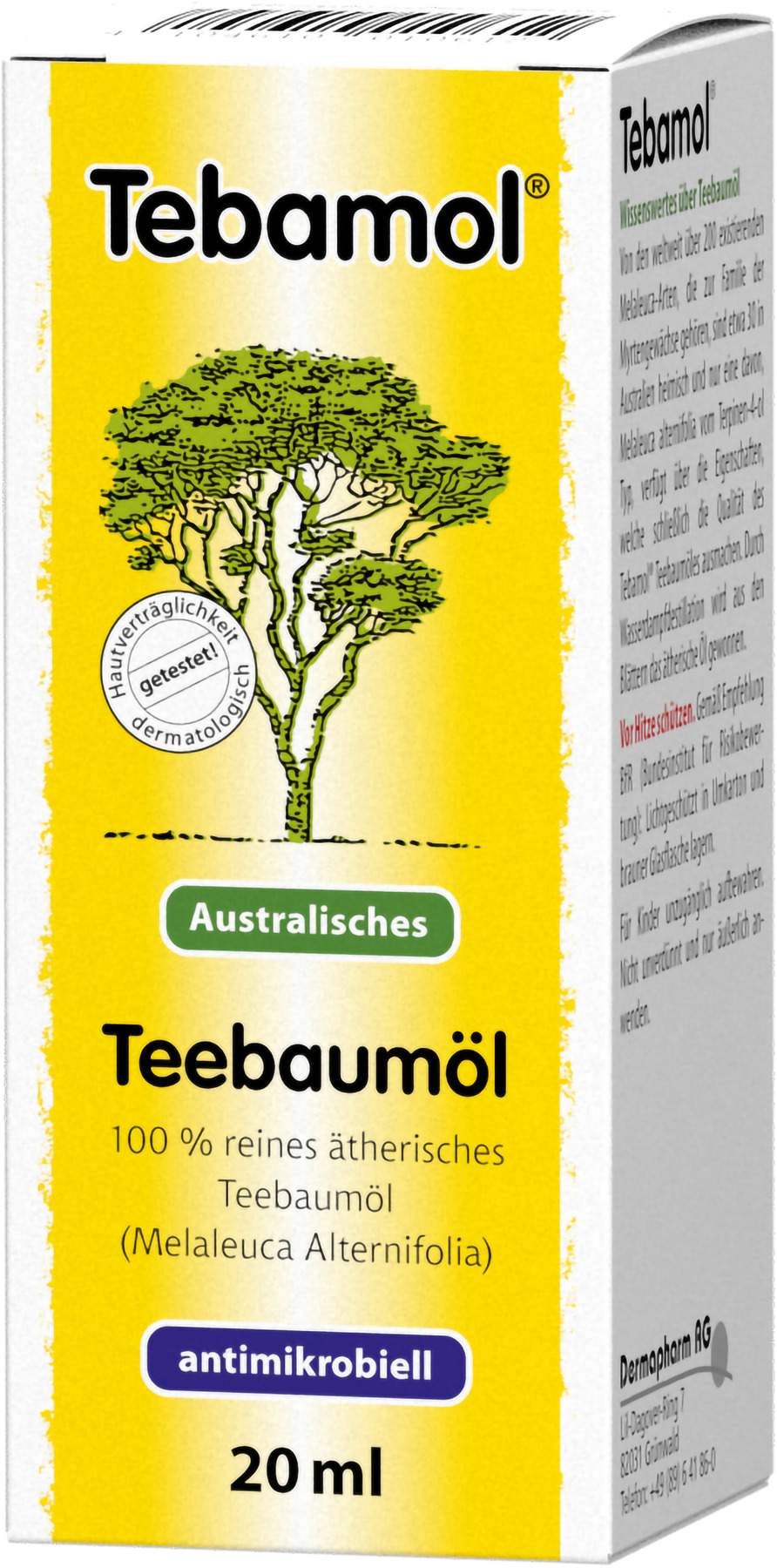 Tebamol Australisches Teebaumöl 20 ml Öl