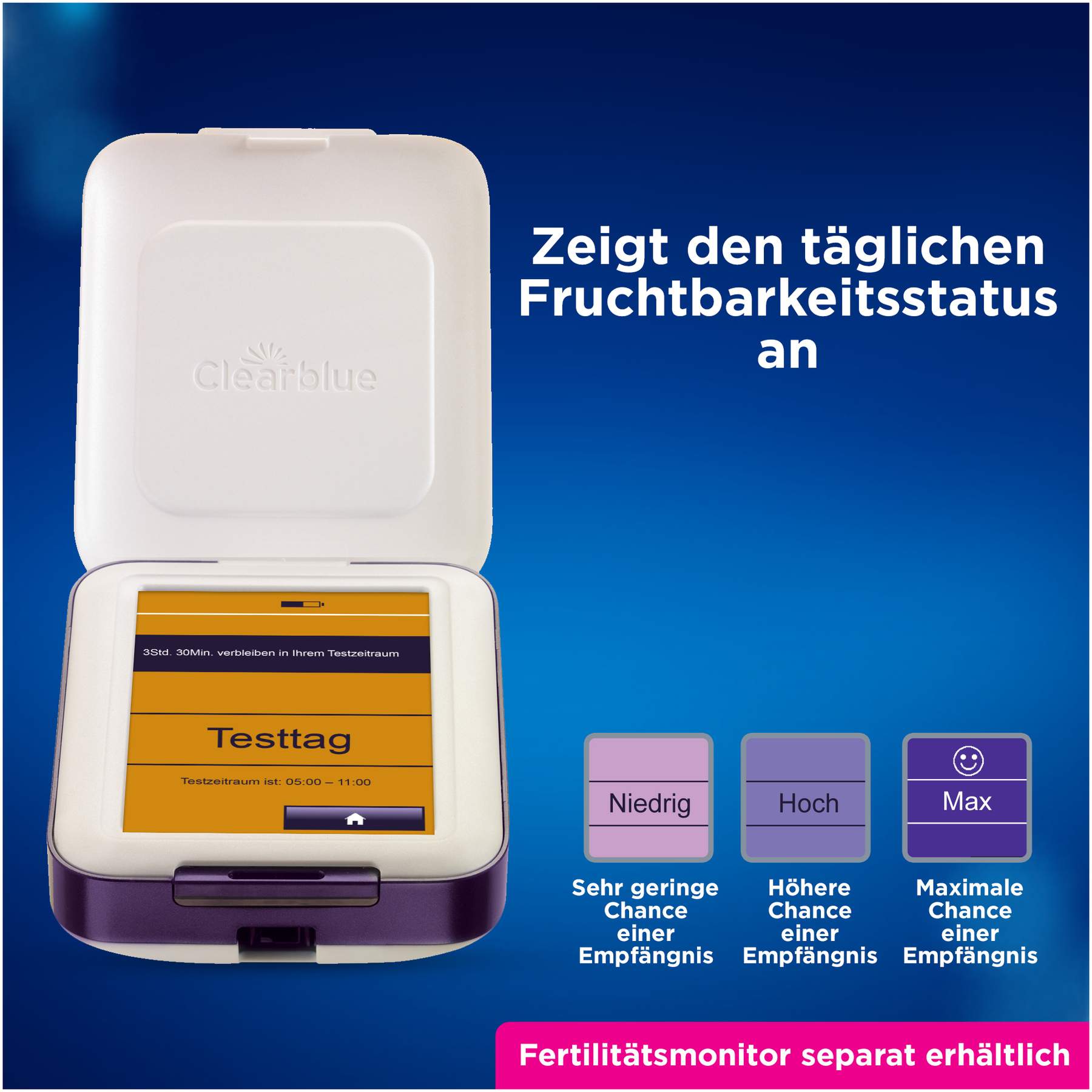 Clearblue Advanced Teststäbchen für Fertilitätsmonitor 33 Stück