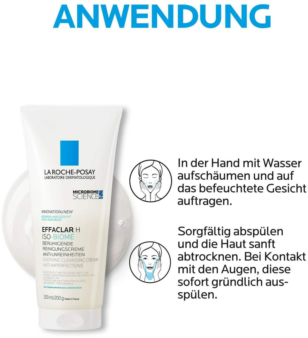 La Roche Posay Effaclar H Iso-Biome Reinigungscreme 200 ml