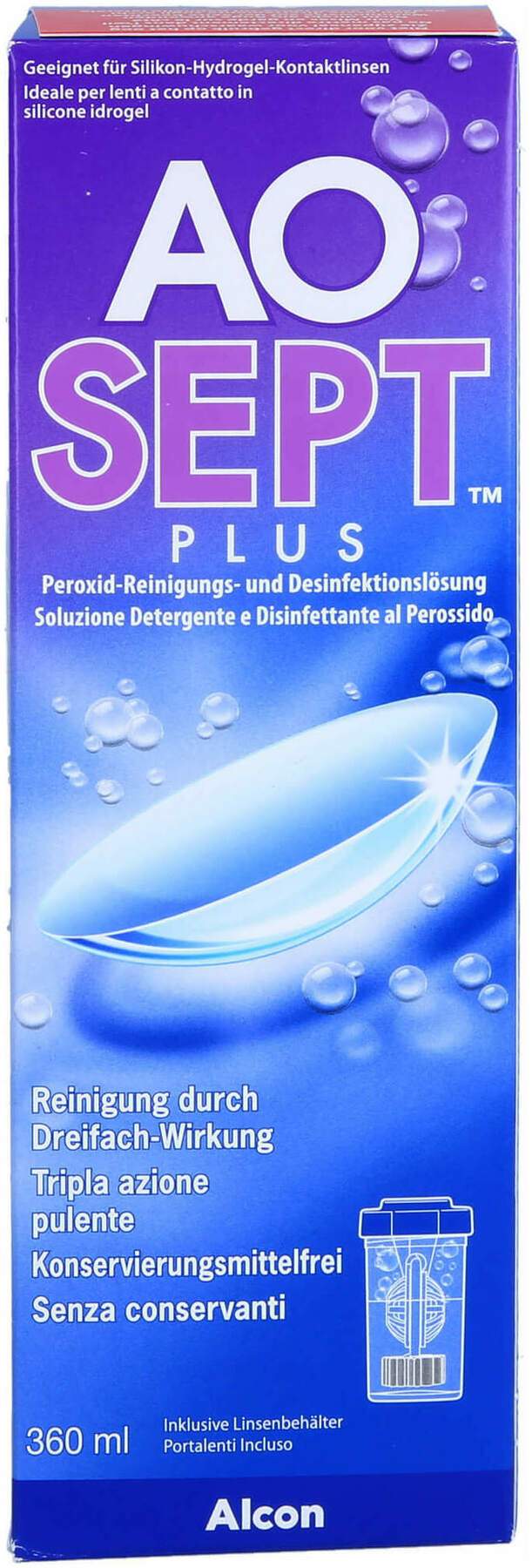 Aosept Plus Lösung 360 ml