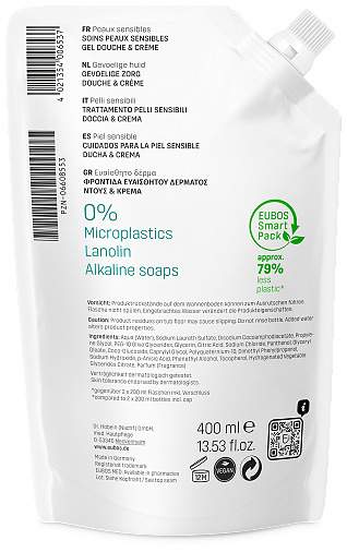 Eubos Sensitive Dusch & Creme 400 ml Nachfüllbeutel