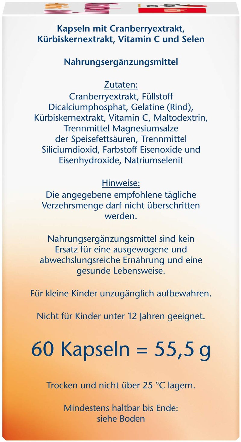 Doppelherz Aktiv Cranberry + Kürbis 60 Kapseln