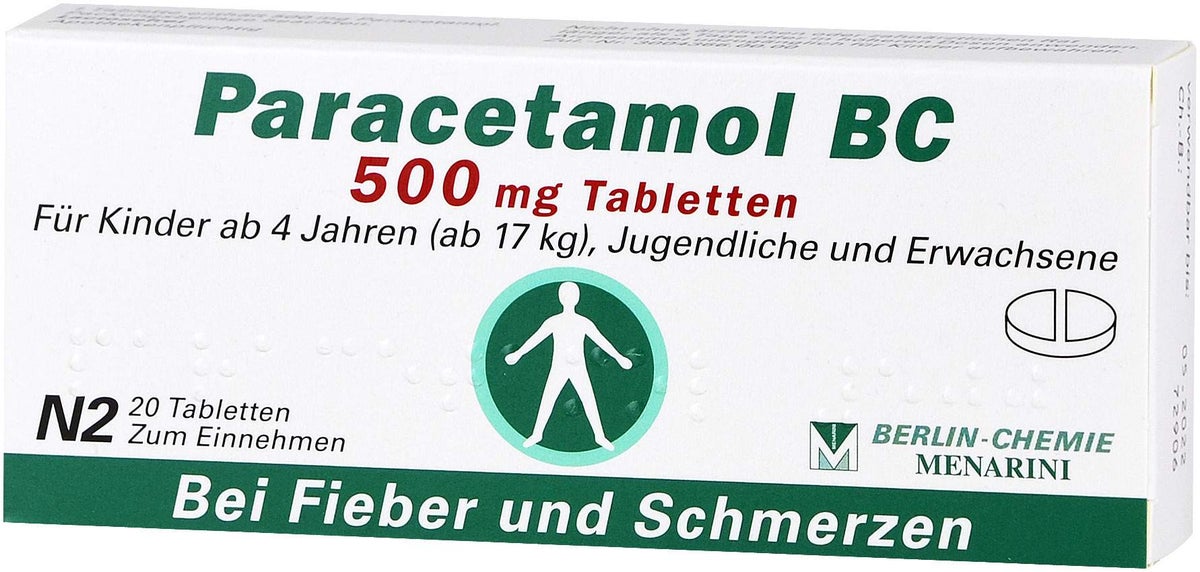 Paracetamol BC 500 mg 20 Tabletten