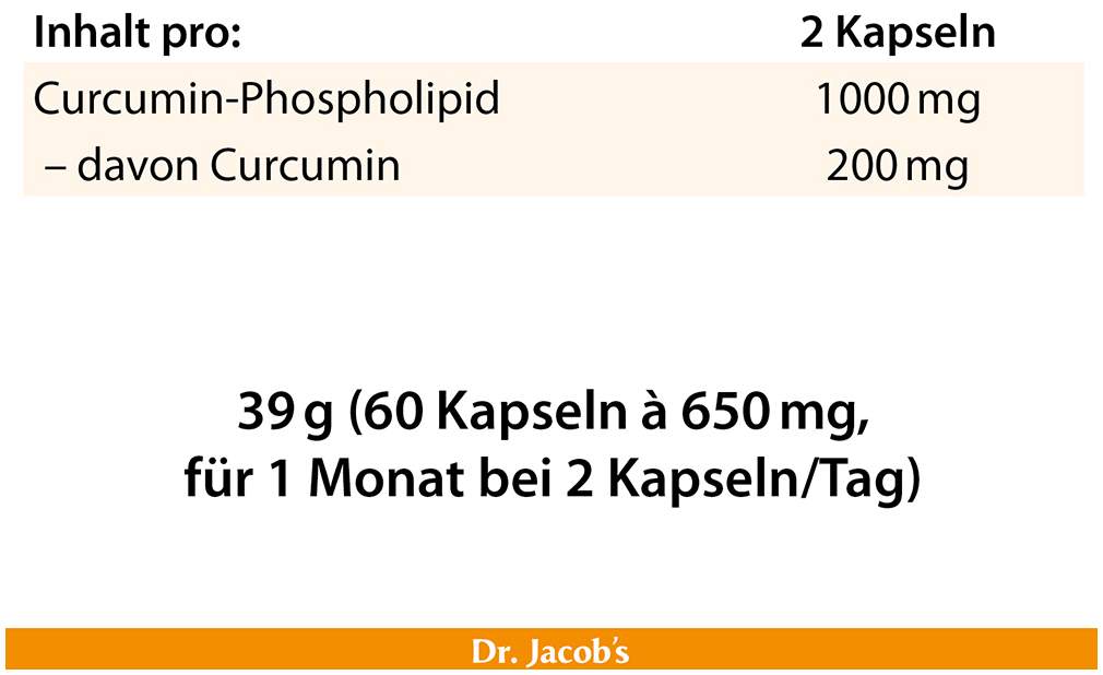 Curcumin Phospholipid Dr.Jacob s 60 Kapseln