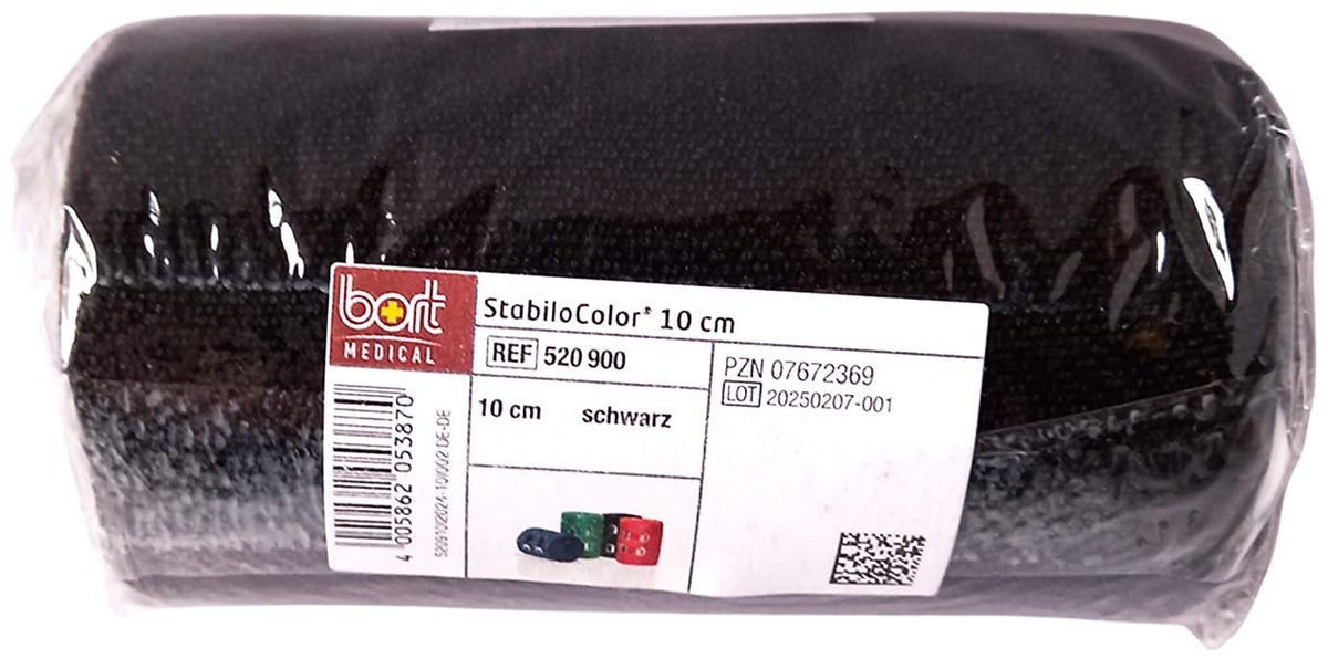 Bort Stabilocolor Binde 10 cm Schwarz