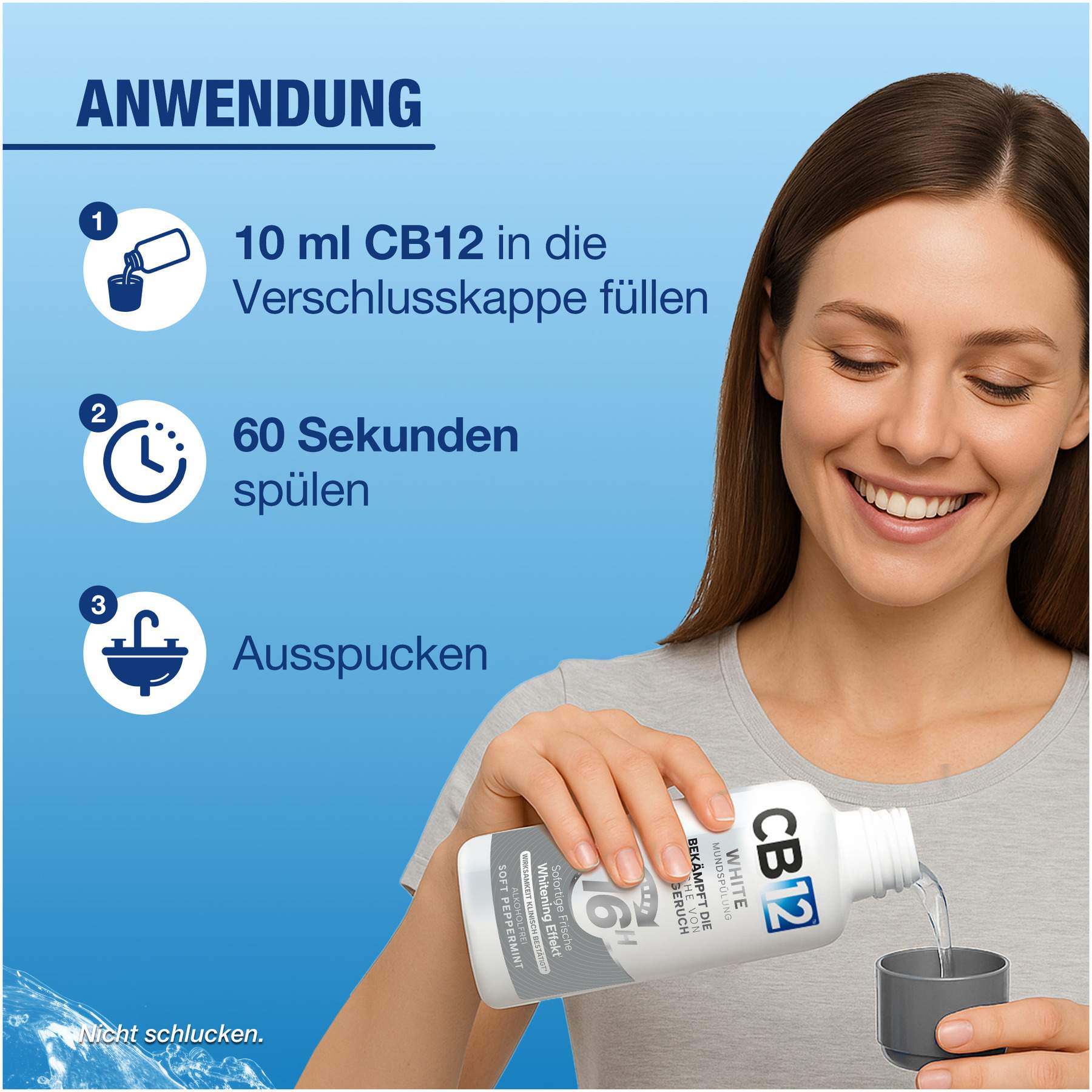 CB12 White 500 ml Mundspüllösung