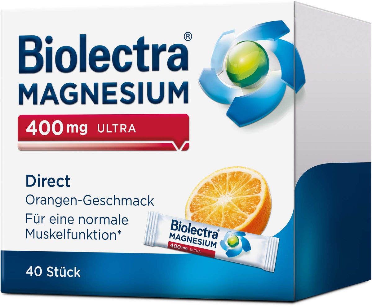 Biolectra Magnesium 400 mg ultra Direct Orangengeschmack 40 Pellets