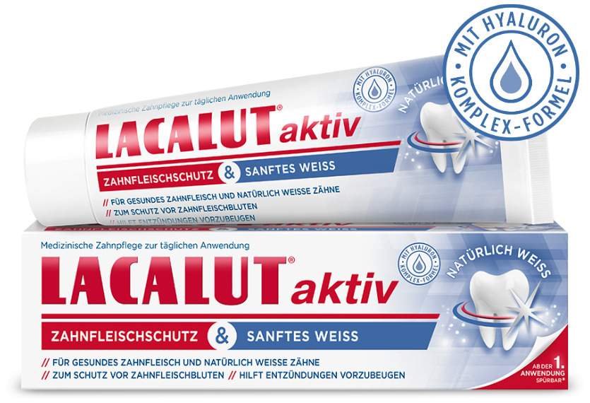 Lacalut Aktiv Zahnfleischschutz & Sanftes Weiss 75 ml Zahnpasta
