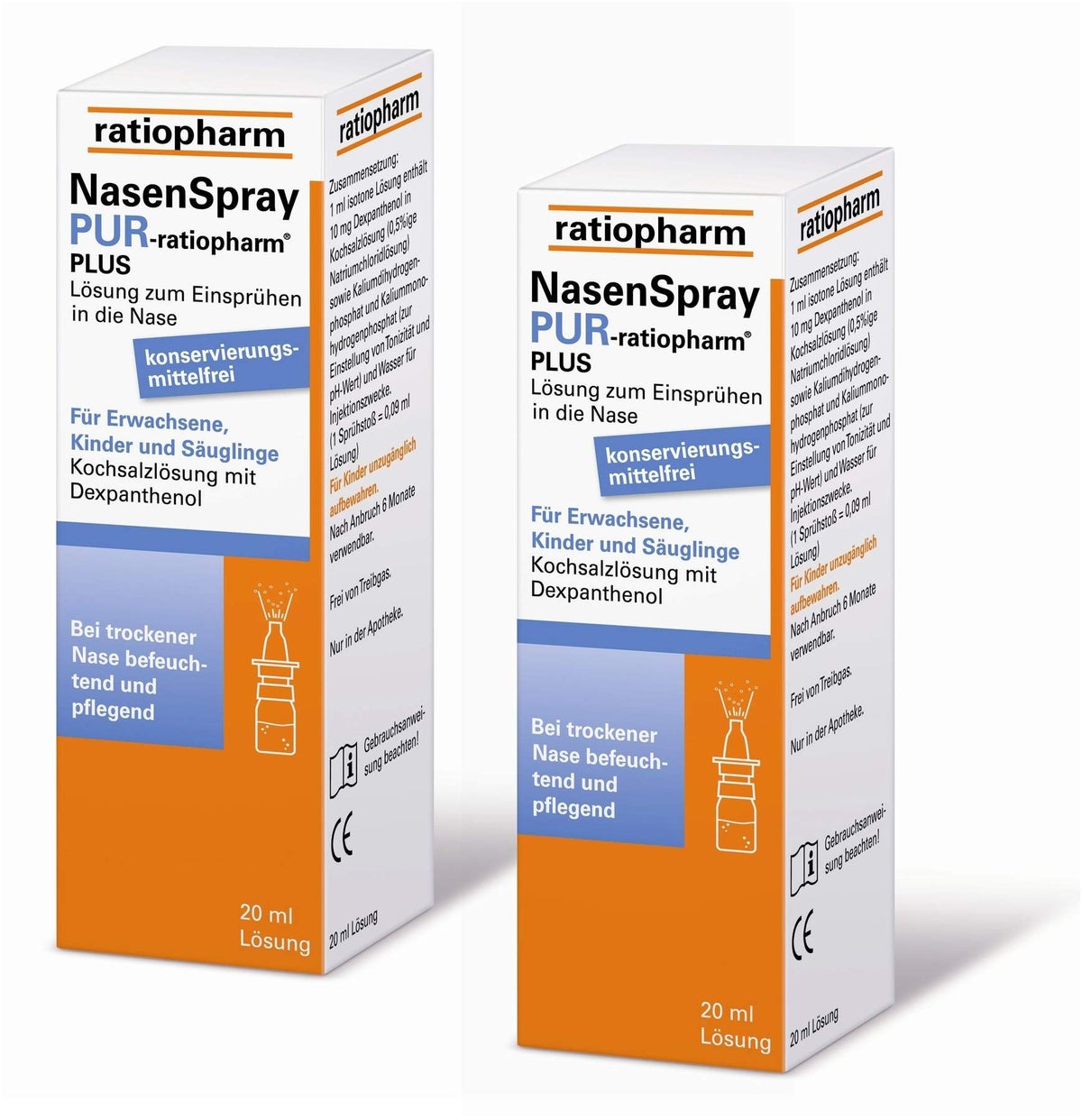 NasenSpray PUR-ratiopharm PLUS 2 x 20 ml