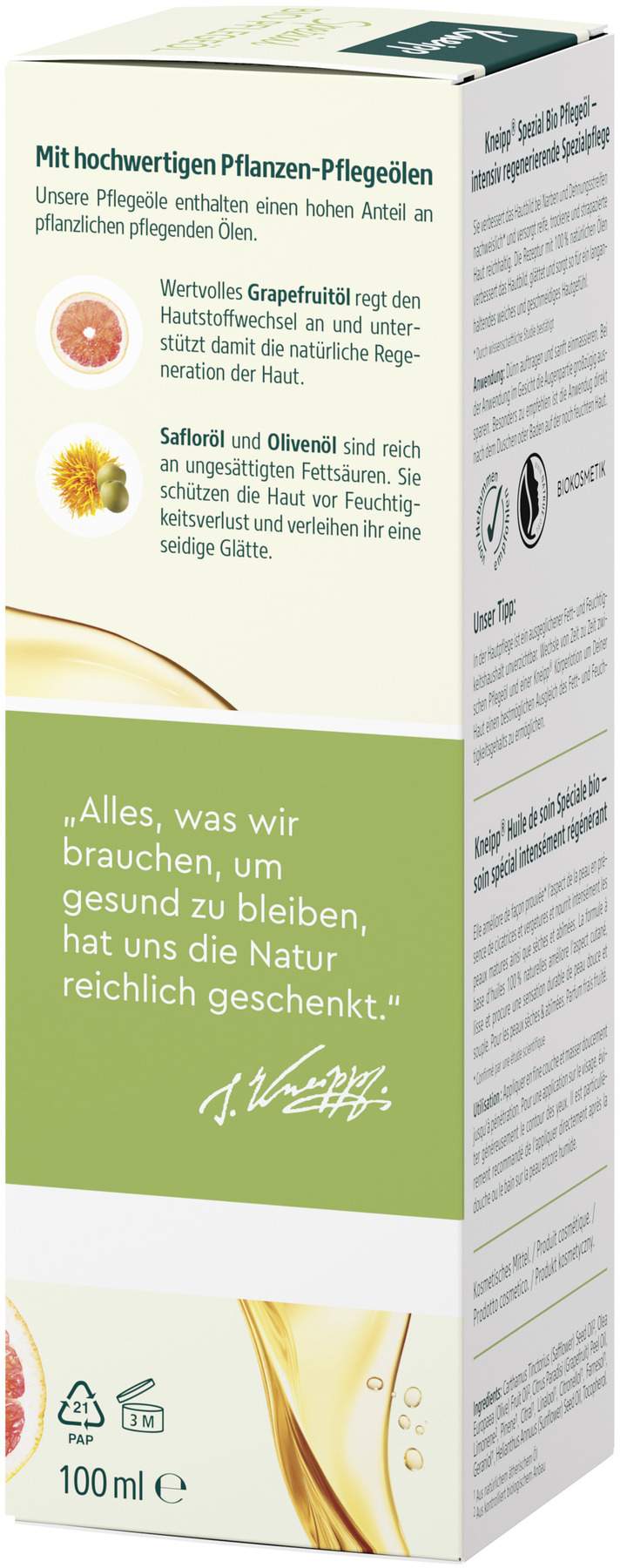 Kneipp Spezial Bio Pflegeöl 100 ml
