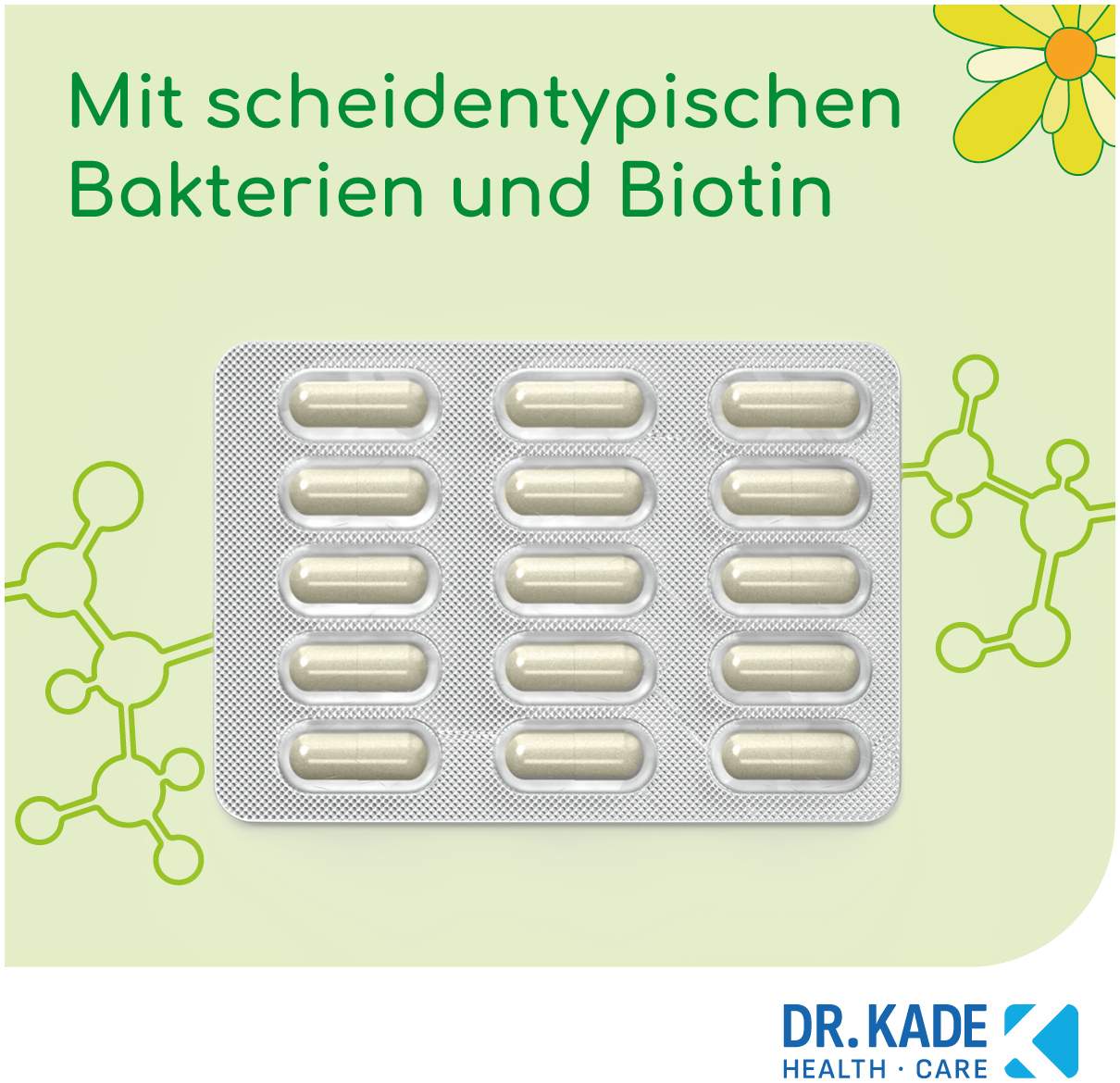 Kadeflora Milchsäurebakterien mit Biotin 30 Kapseln
