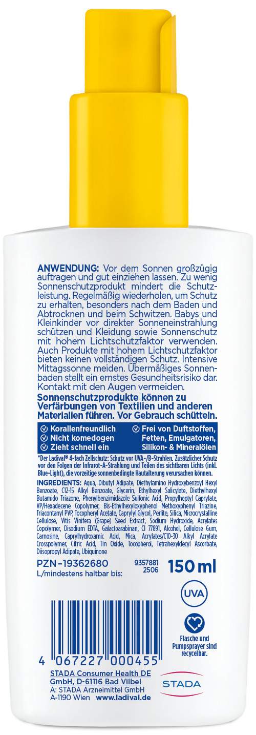 Ladival allergische Haut Sonnenschutz-Spray LSF 50+ 150 ml