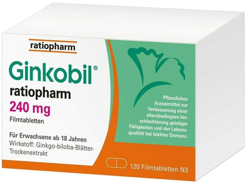 Ginkobil ratiopharm 240 mg 120 Filmtabletten