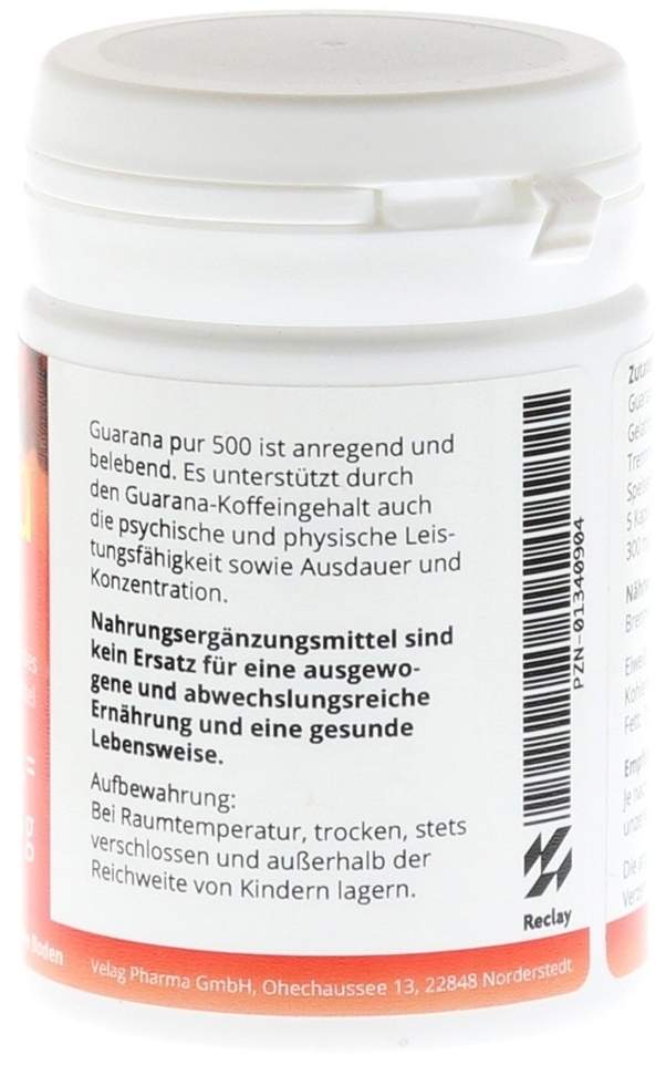 Guarana Pur 500 60 Kapseln